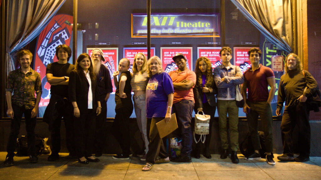 20/20 Cast & Crew in front of the EXIT Theatre in San Francisco